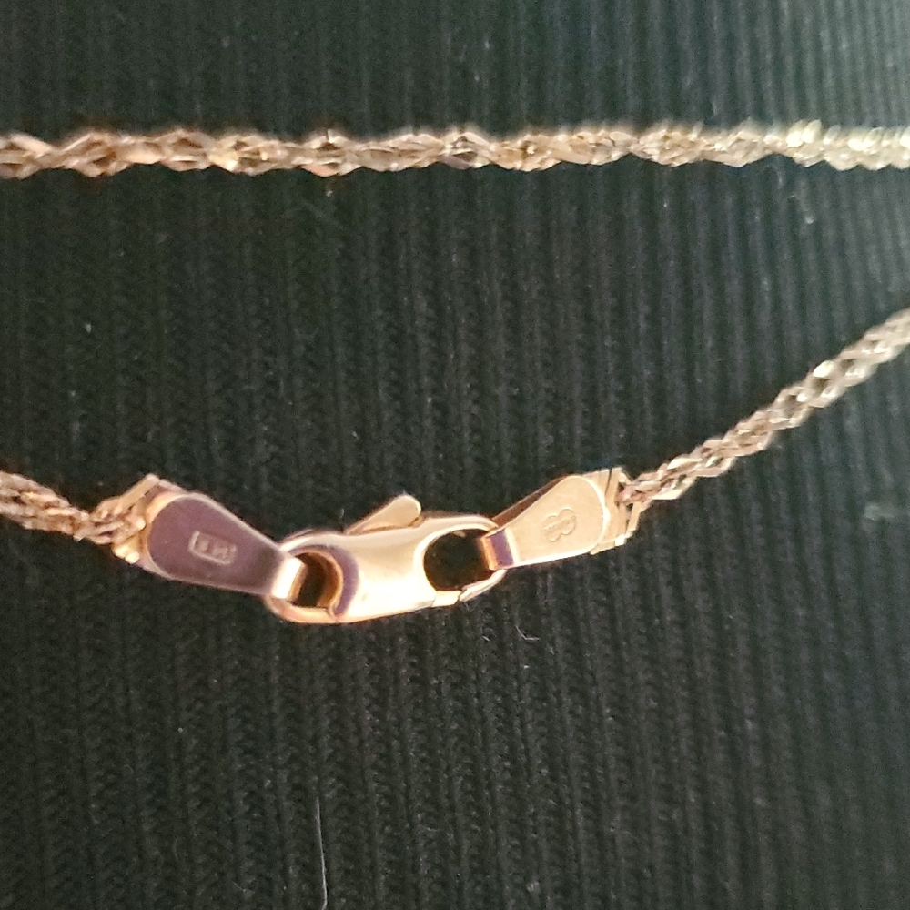 14k Gold 25 Inch Rope Chain - Picture 6 of 8
